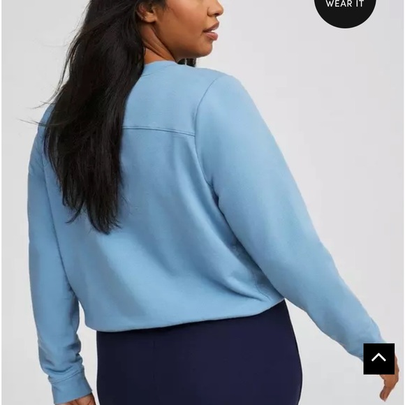 NWT! Torrid Supersoft Fleece Bungee Sweatshirt. 1X - Picture 6 of 8